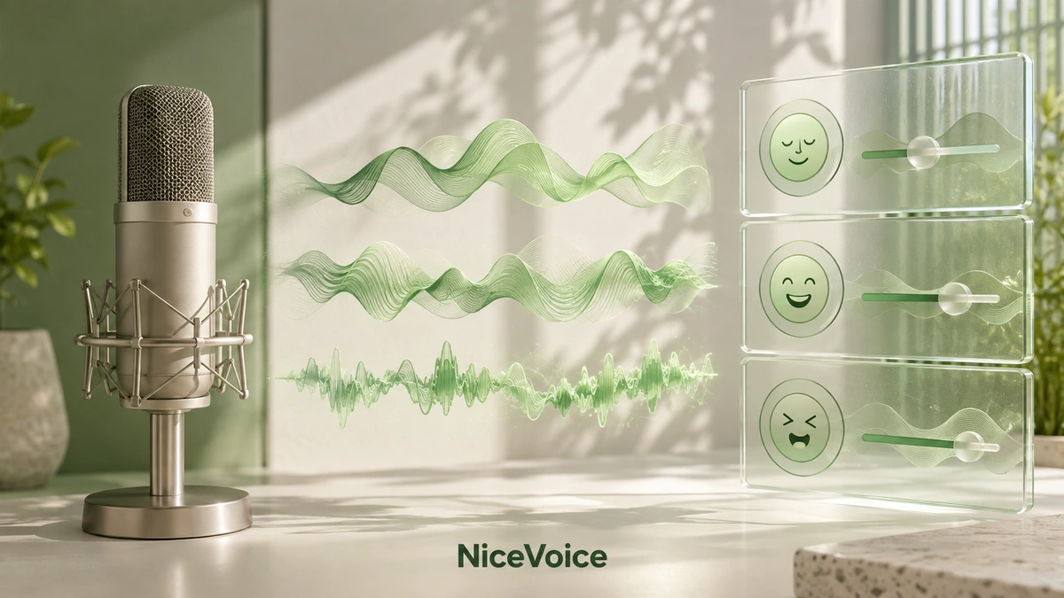 NiceVoice 克隆声的情绪与语音参数调节